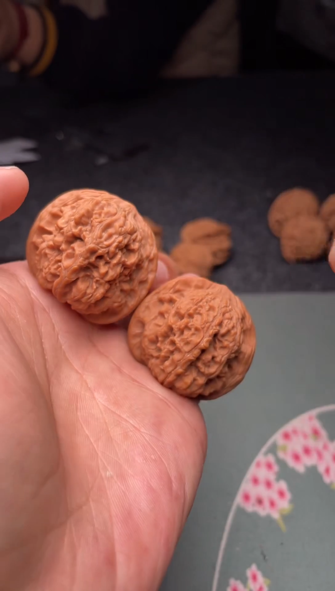 把件文玩核桃a308  龙洞玉 38尺