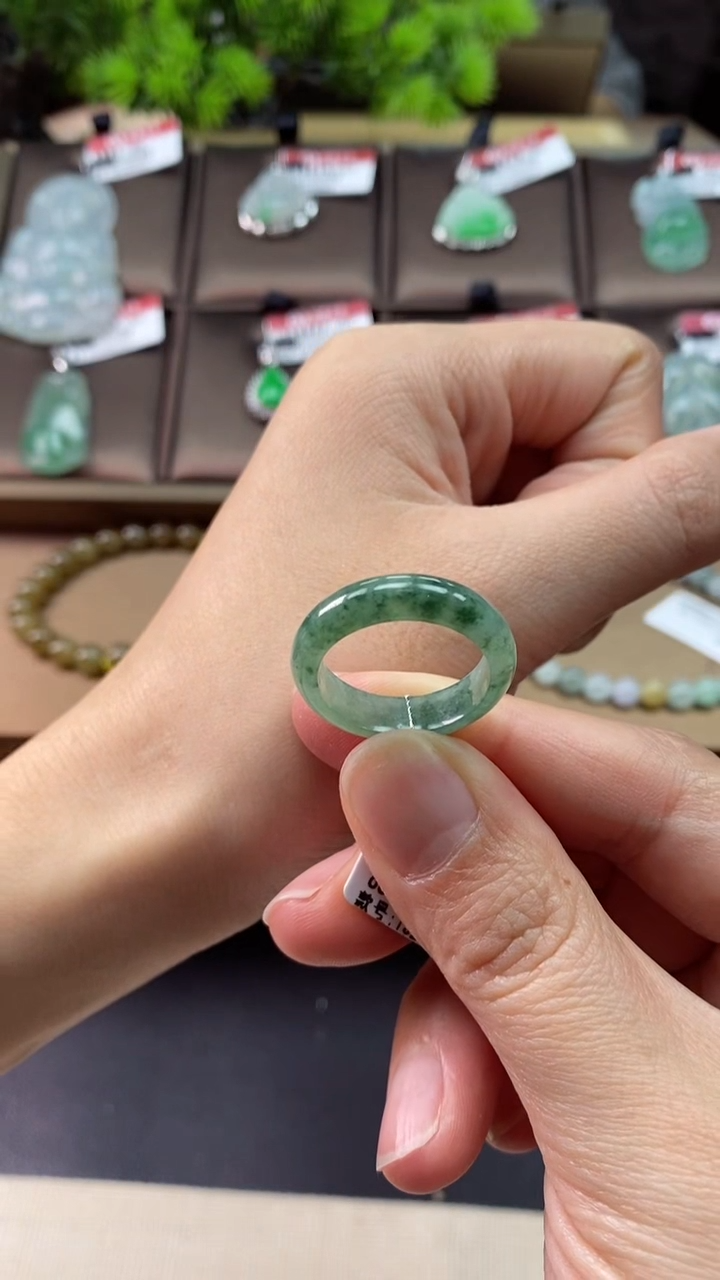 【闪购商品】翡翠戒圈未镶嵌17戒圈
