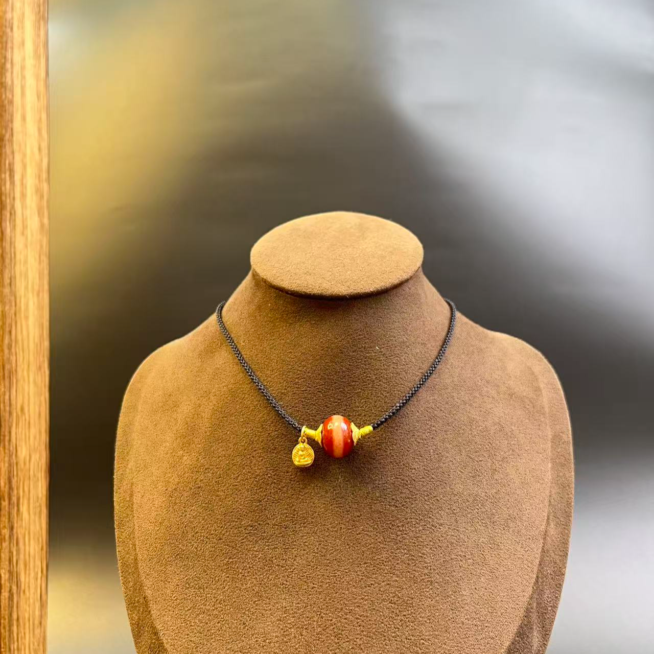 美泓精品高油红肉一线药师时尚玛瑙女士本命年属马女士必备品天珠