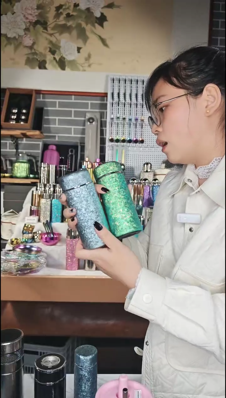 钛合金纯钛大冰花口袋杯2个