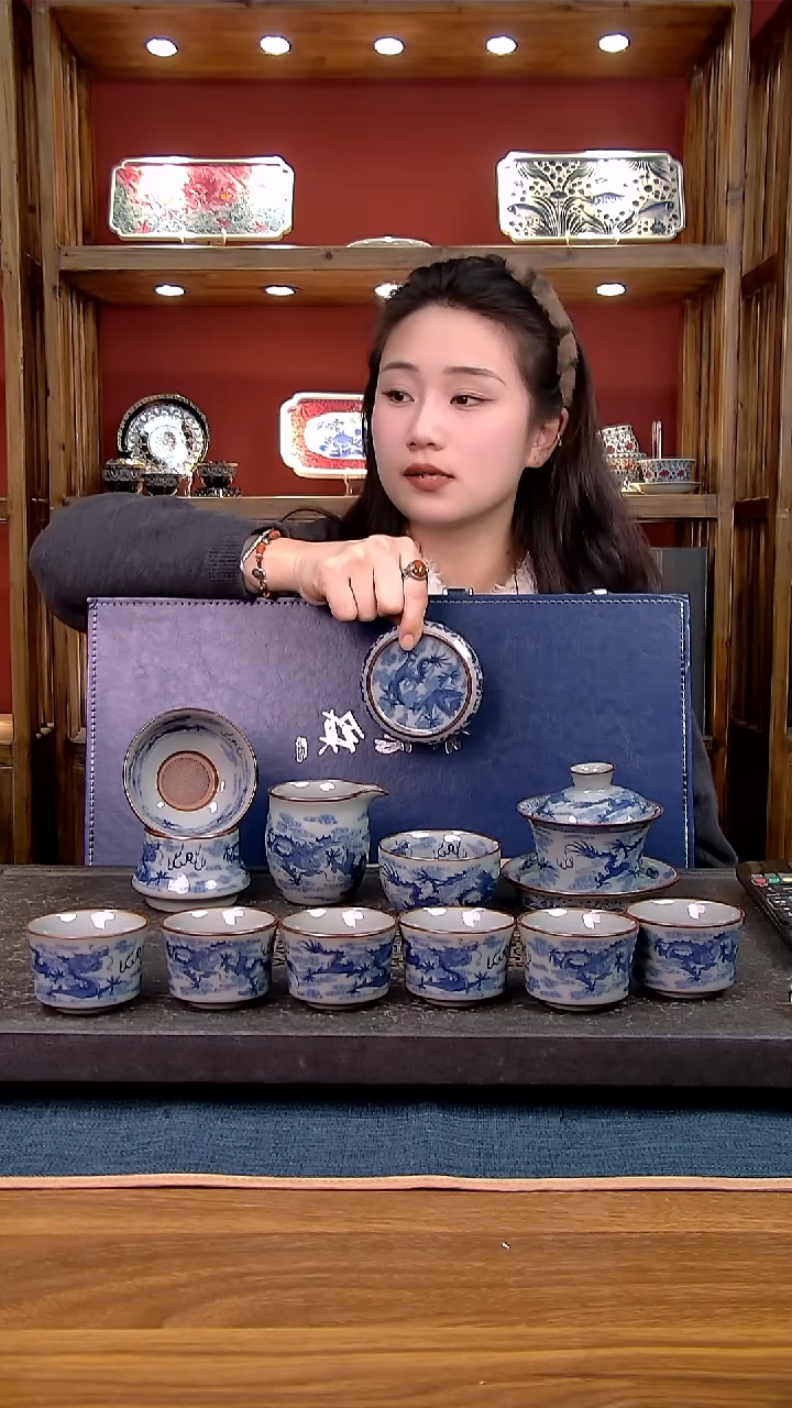 简装家用款11件套 老陶泥开片纹陶瓷茶具