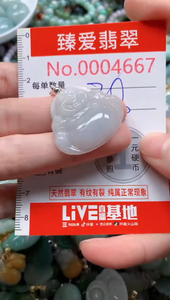 翡翠未镶嵌吊坠(不含链)4667