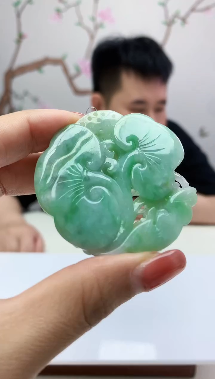 定制翡翠未镶嵌888xm-毛货挂件9