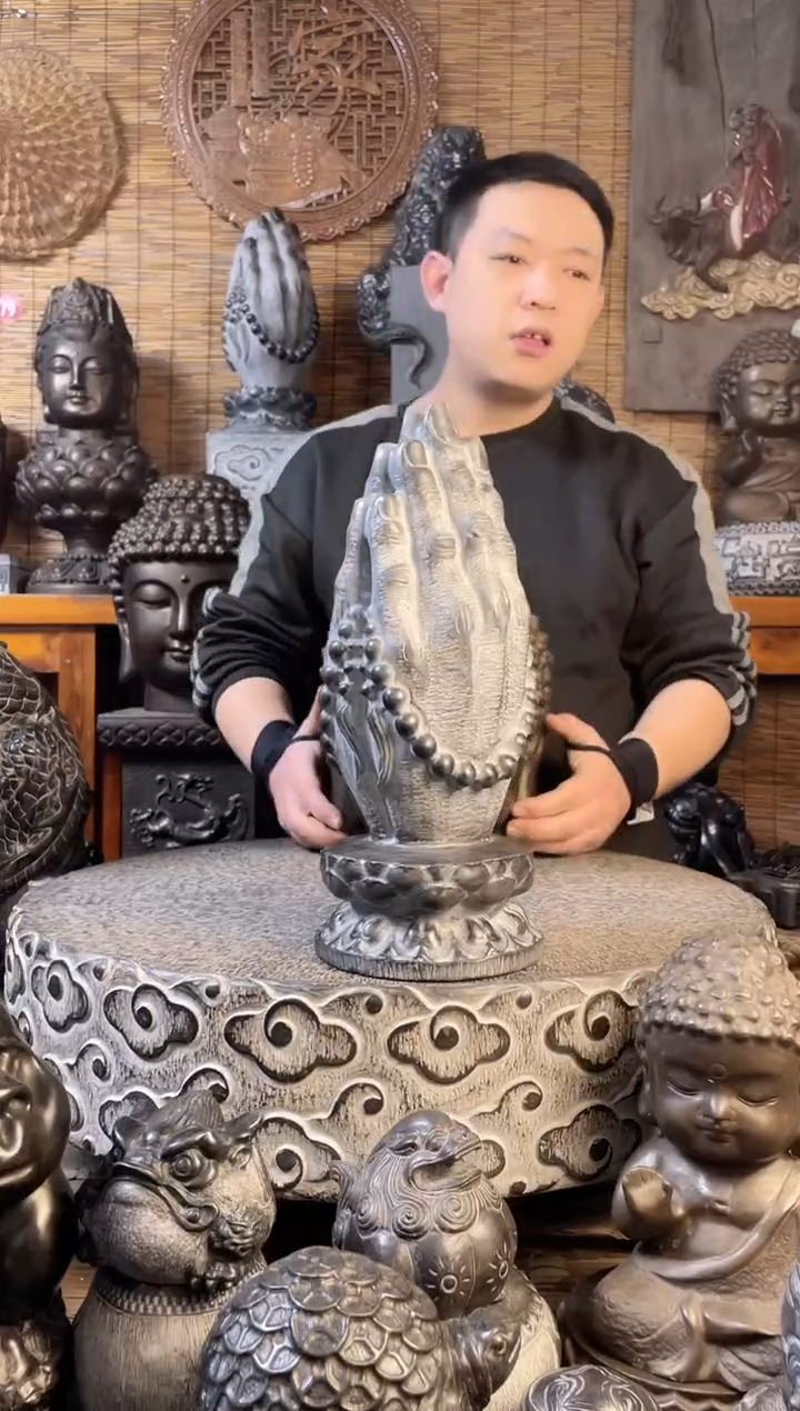 【闪购商品】34佛手天然青石雕刻