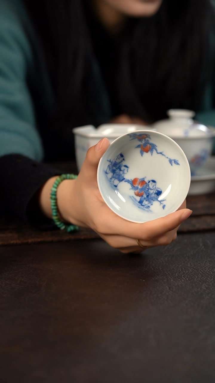 【闪购商品】杯聚澜堂九桃五福小普洱杯