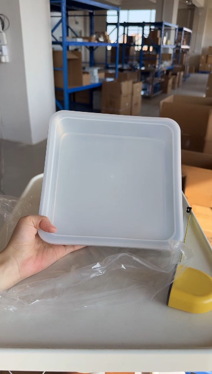 瓷片20*20cm冰箱用保鲜盒带盖