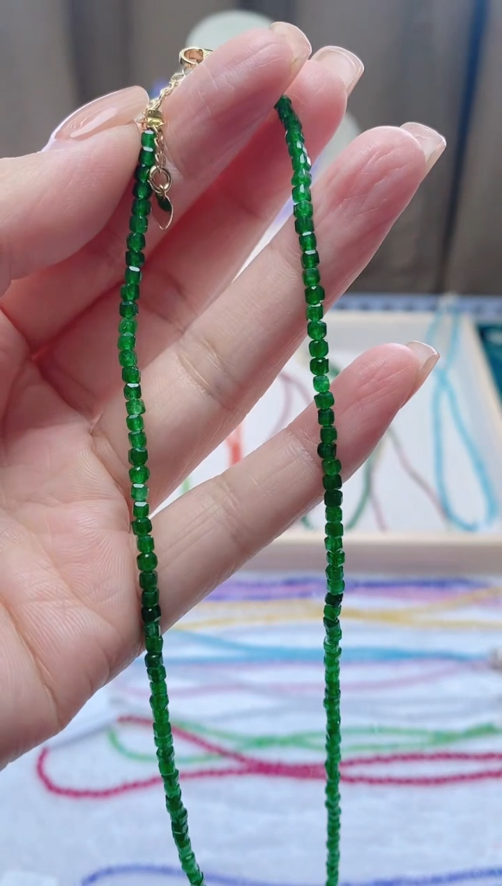 【闪购商品】祖母绿颈饰14K金镶嵌诗颜甄选珠宝SYZB99