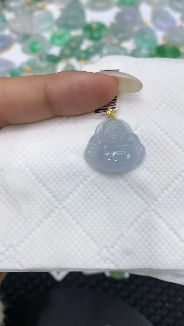 颈饰18K金镶嵌翡翠111111111111