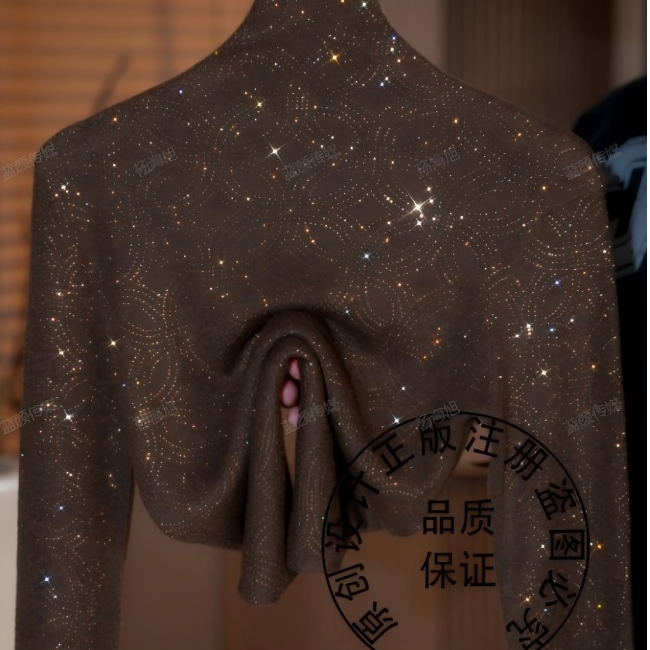 2025年秋季新款烫钻高端百搭显瘦时尚减龄高领长袖上衣女GD1485