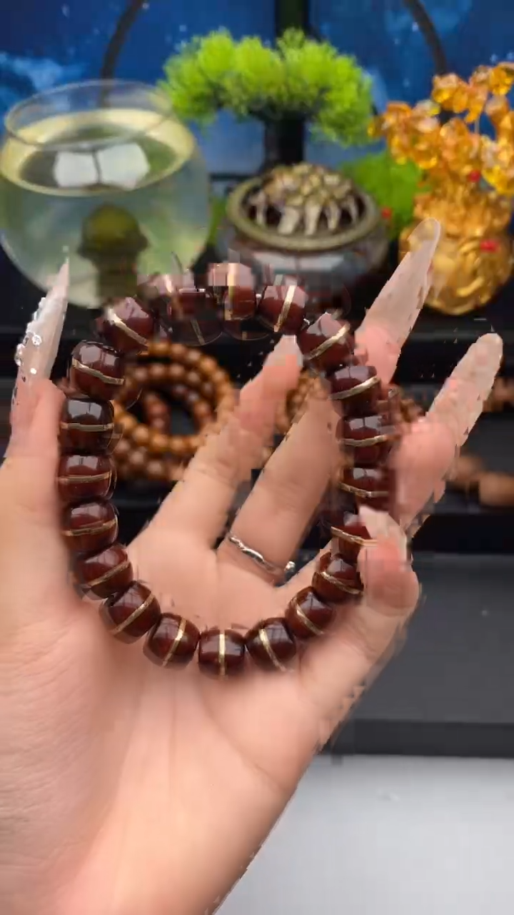 紫金鼠手串紫金鼠一线天二代29号