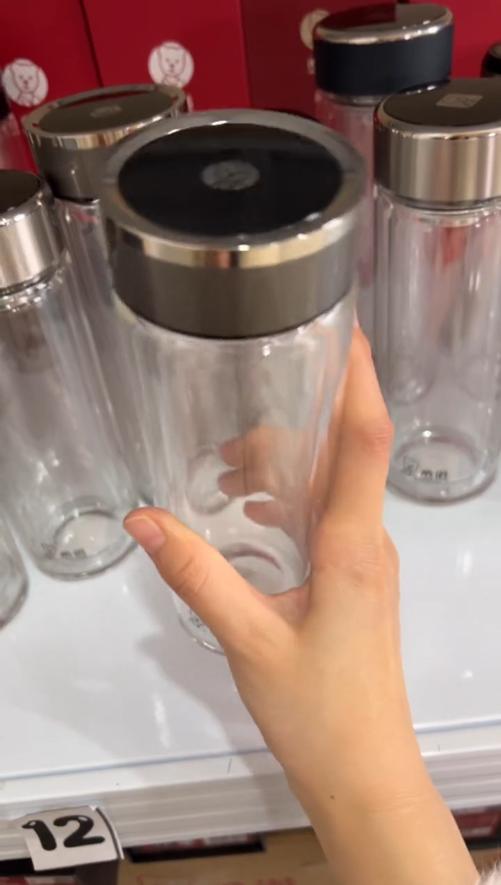 【闪购商品】双层高档330ml高硼硅茶杯