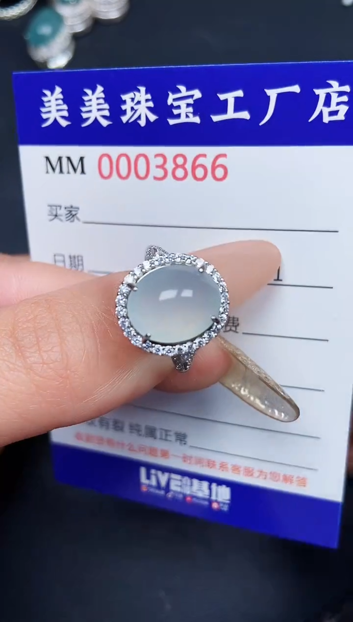 【闪购商品】翡翠颈饰银S925镶嵌3866