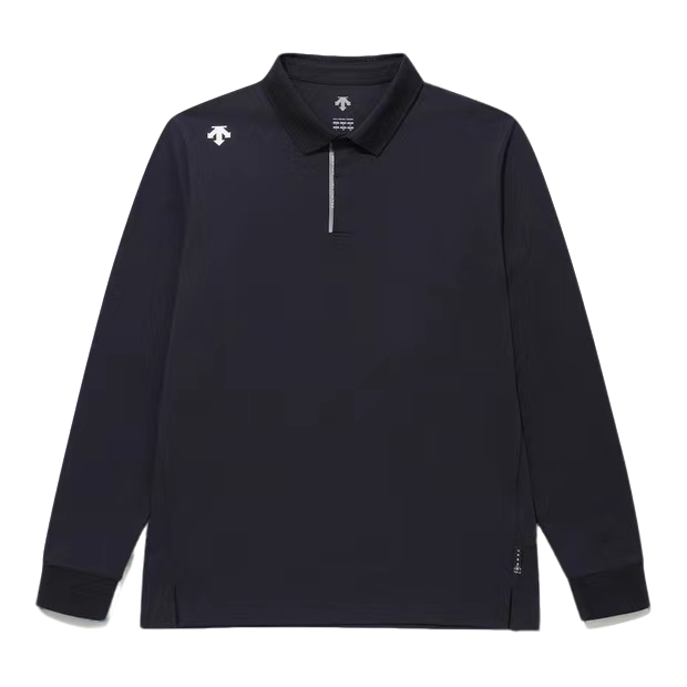 DESCENTE/迪桑特男女款运动户外休闲透气时尚翻领塔夫春秋季长袖