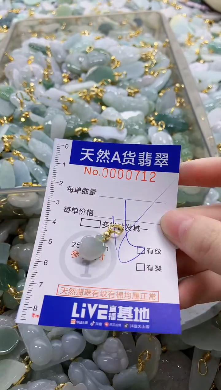 颈饰未镶嵌翡翠天然A货翡翠