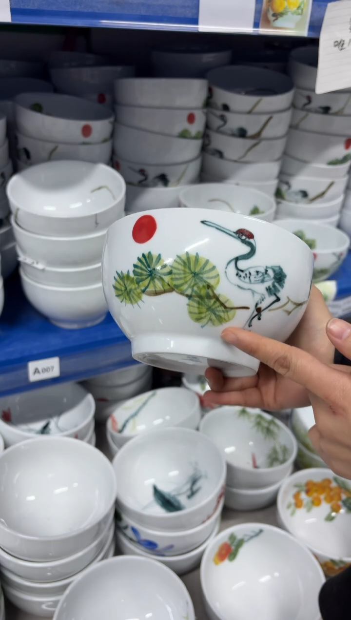 景德镇高温陶瓷食品级手绘釉中彩-大罗汉碗