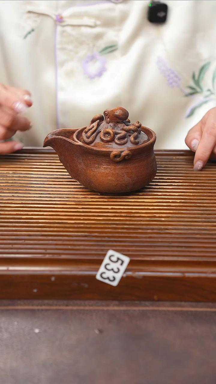 万古烧粗陶手工茶具