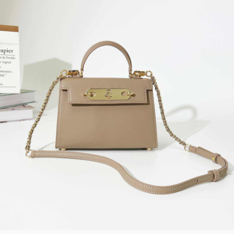 【云云甄选】ZG-9141-奶茶色-轻奢时尚女士新款单肩斜挎包