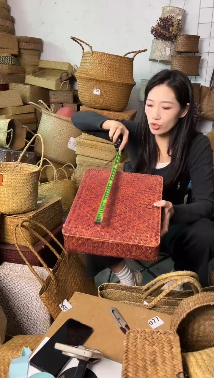 草编草编包/草编收纳盒微瑕疵