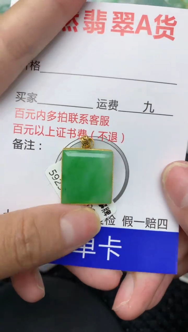 【闪购商品】翡翠颈饰18K金镶嵌11111111111