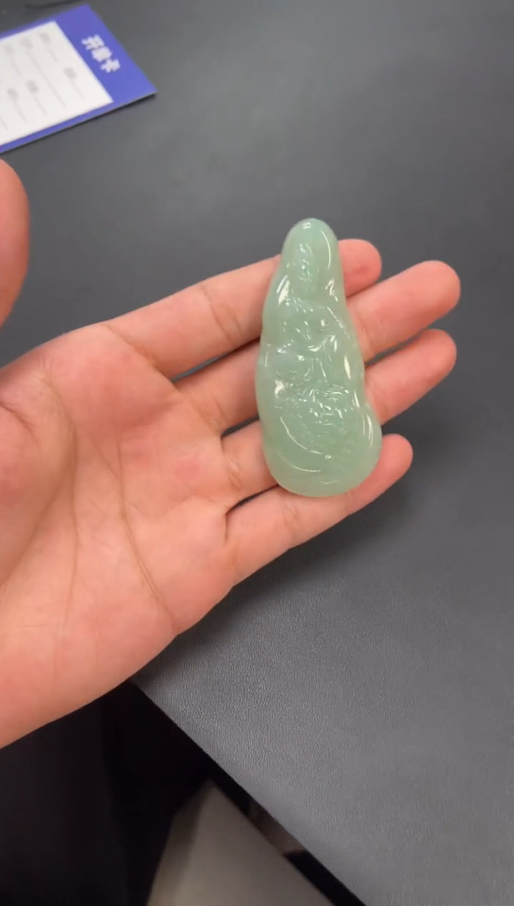 【闪购商品】翡翠吊坠(不含链)未镶嵌翡翠吊坠YP-153文殊