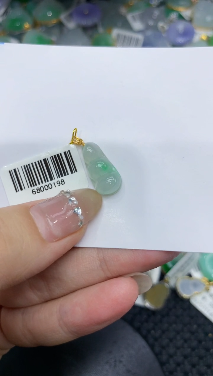 【闪购商品】翡翠颈饰18K金镶嵌222222222