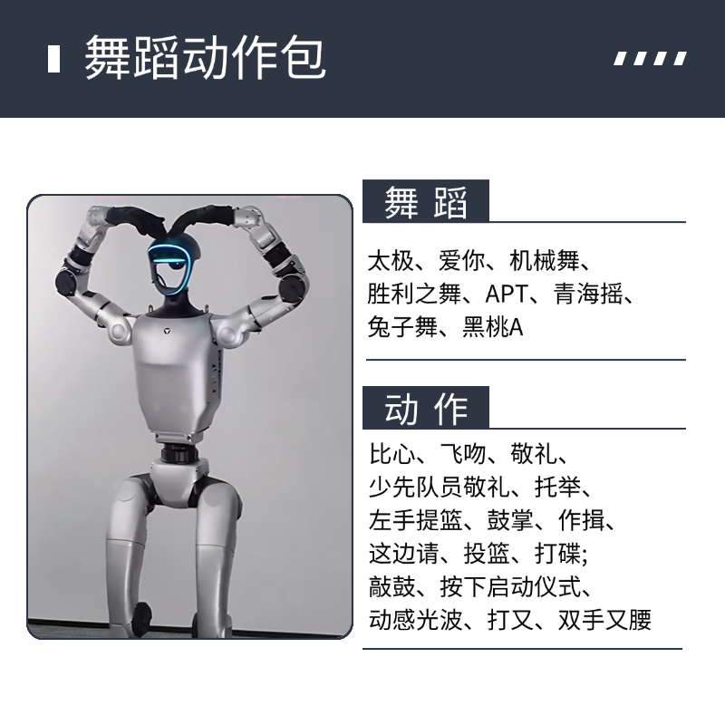 宇树G1机器人动作包不含机器人24个动作打包远程安装当天发货