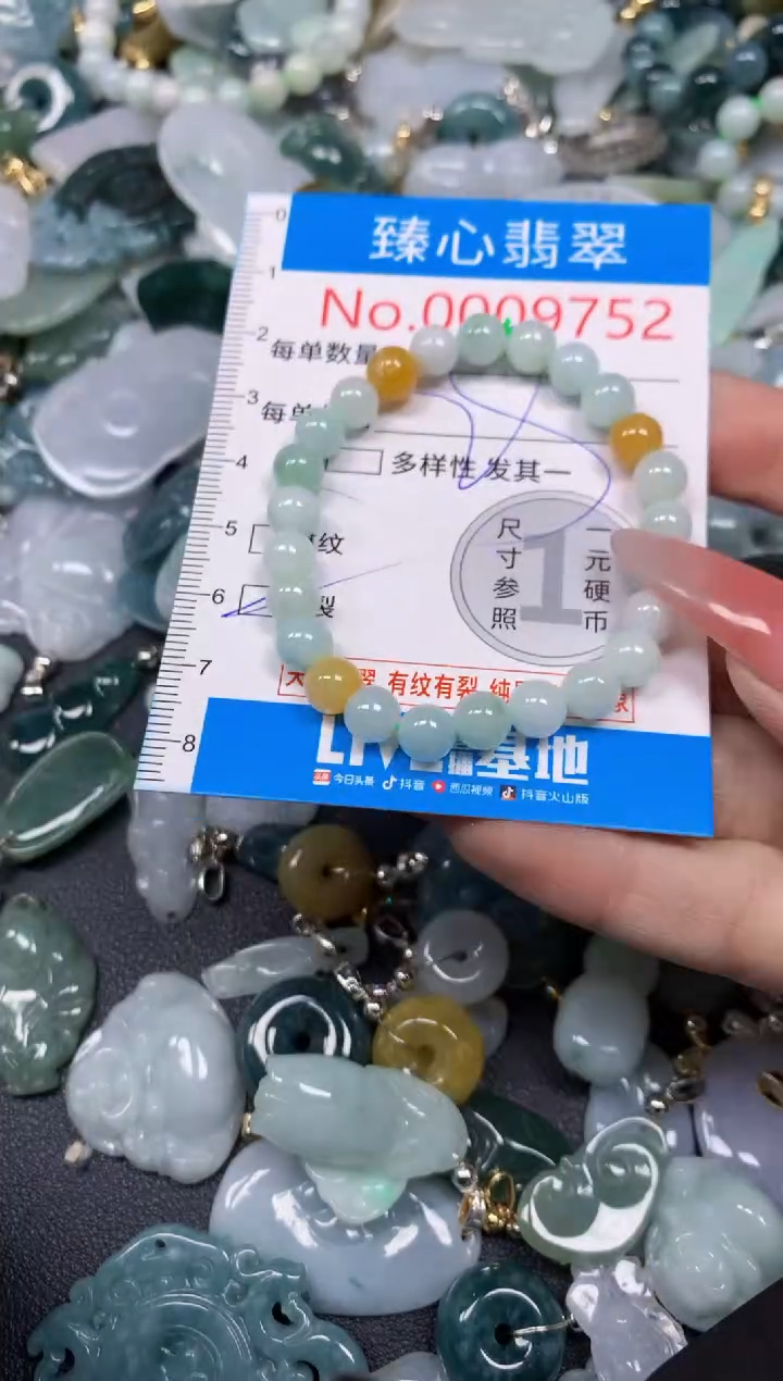 【闪购商品】翡翠颈饰未镶嵌含绳0009752