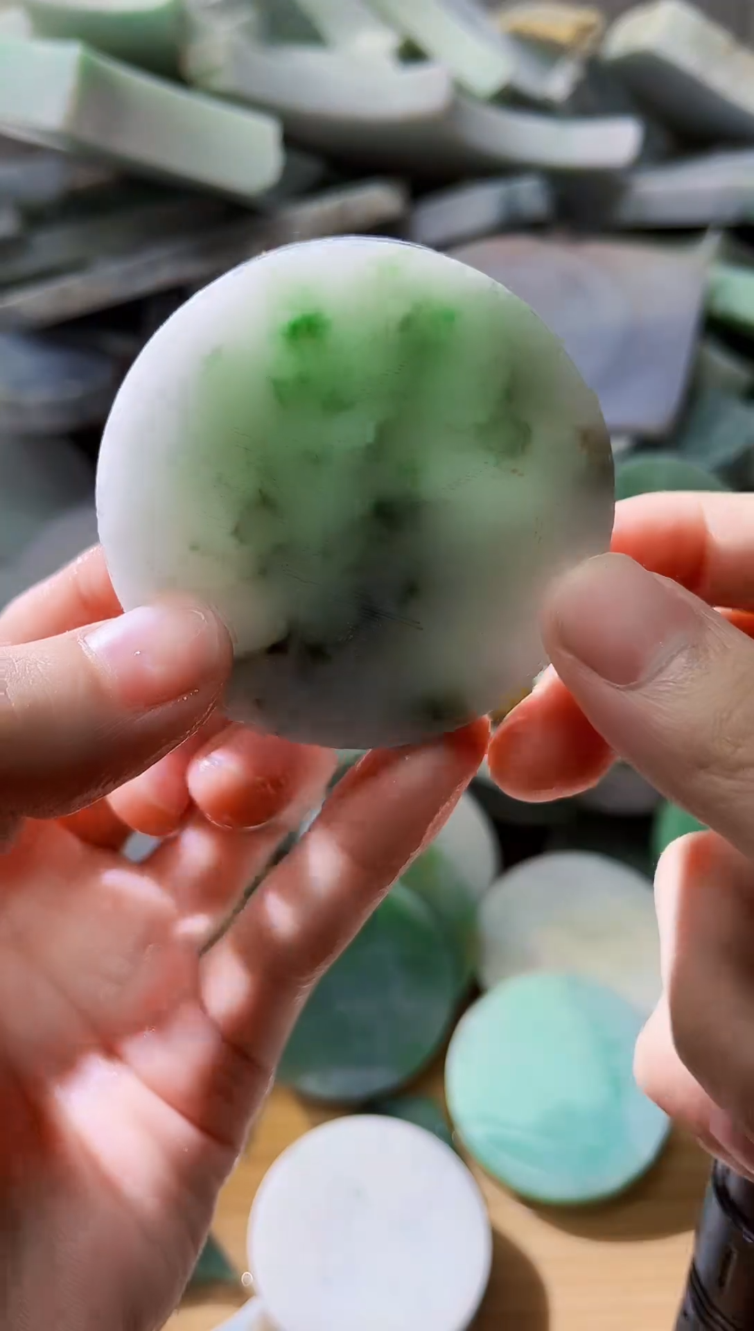 裸石翡翠翡翠a货正品玉石南陈106