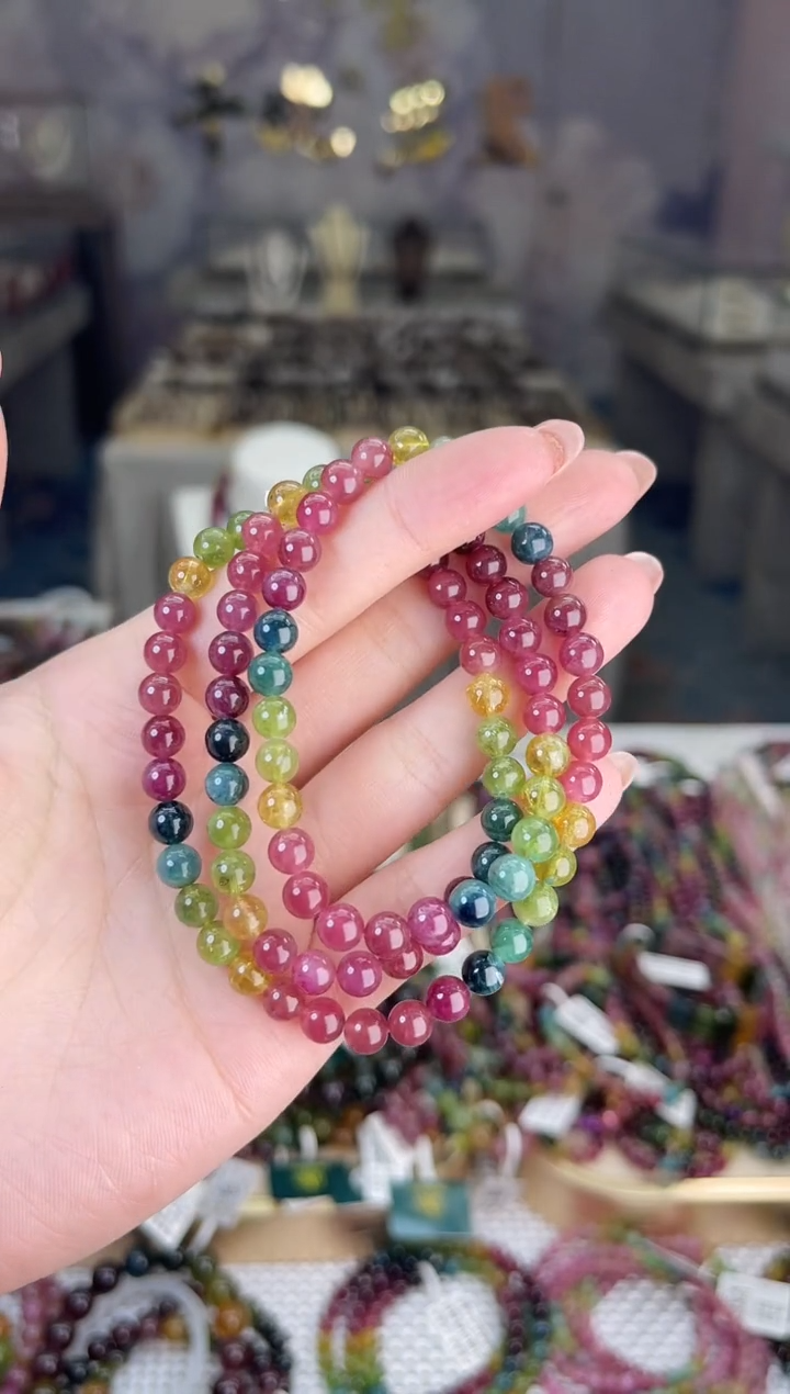 【闪购商品】碧玺/未镶嵌6mm+碧玺多圈多样性发货