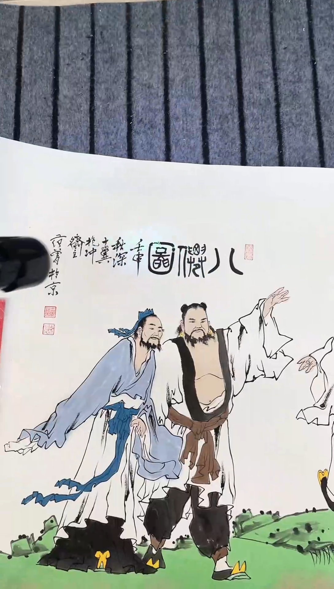 精品国画人物作品