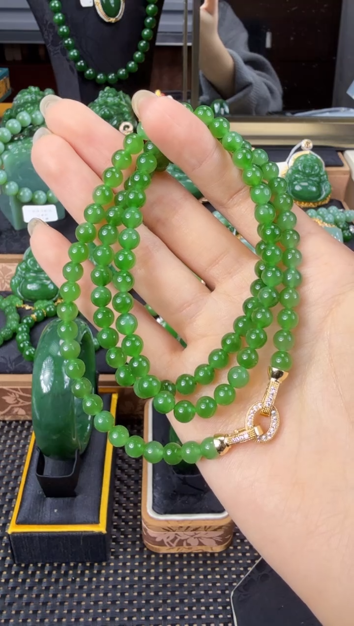 【闪购商品】和田玉（碧玉）项链未镶嵌