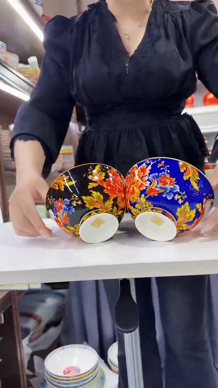 瓷片5英寸饭碗6个景德镇餐具 