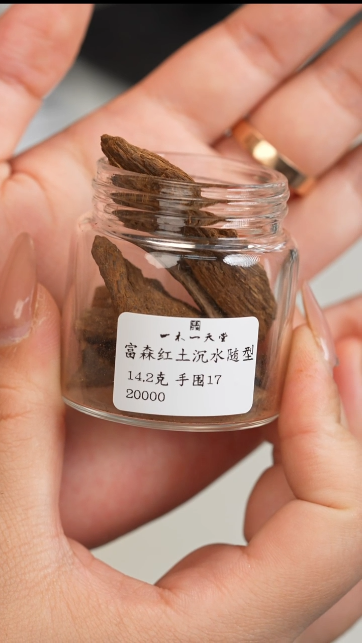 沉香沉香碎屑A类沉水富森红土随形14.3克（手17围）