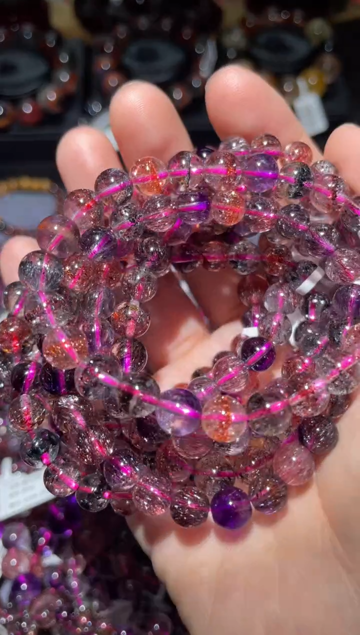 【闪购商品】水晶手链未镶嵌超七单圈7mm多样性发其一