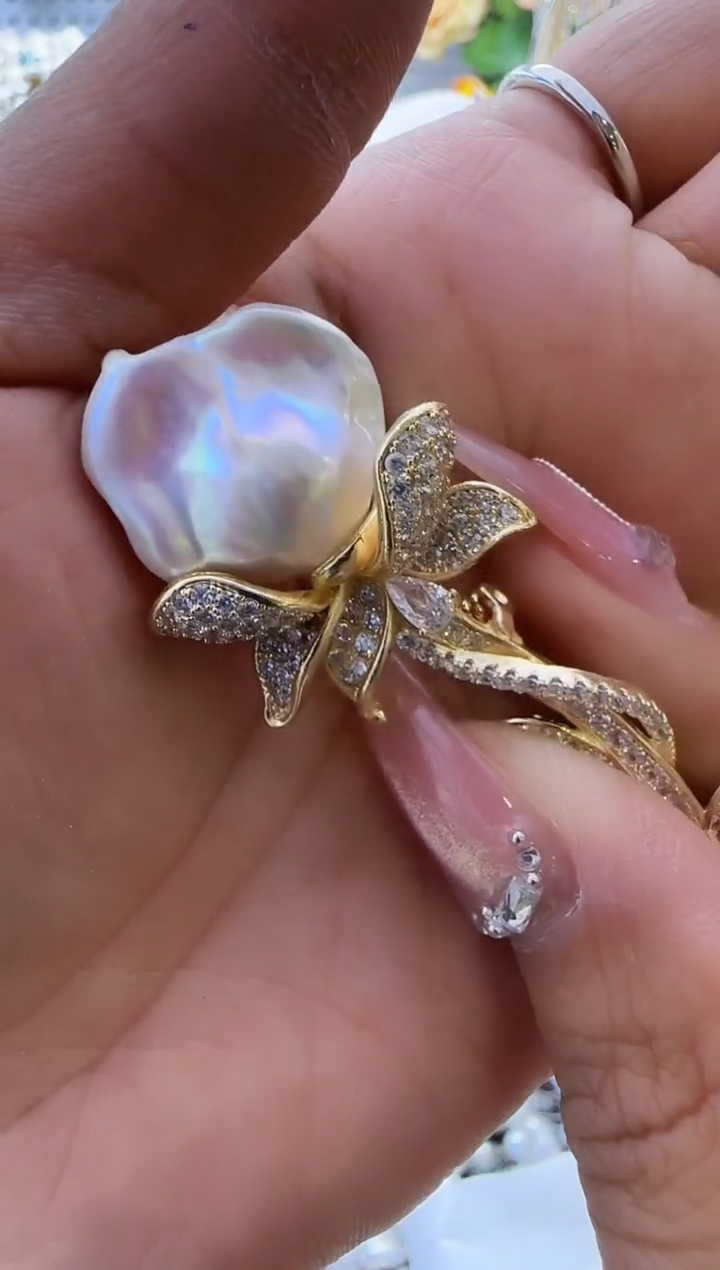 【闪购商品】淡水珍珠胸针未镶嵌314