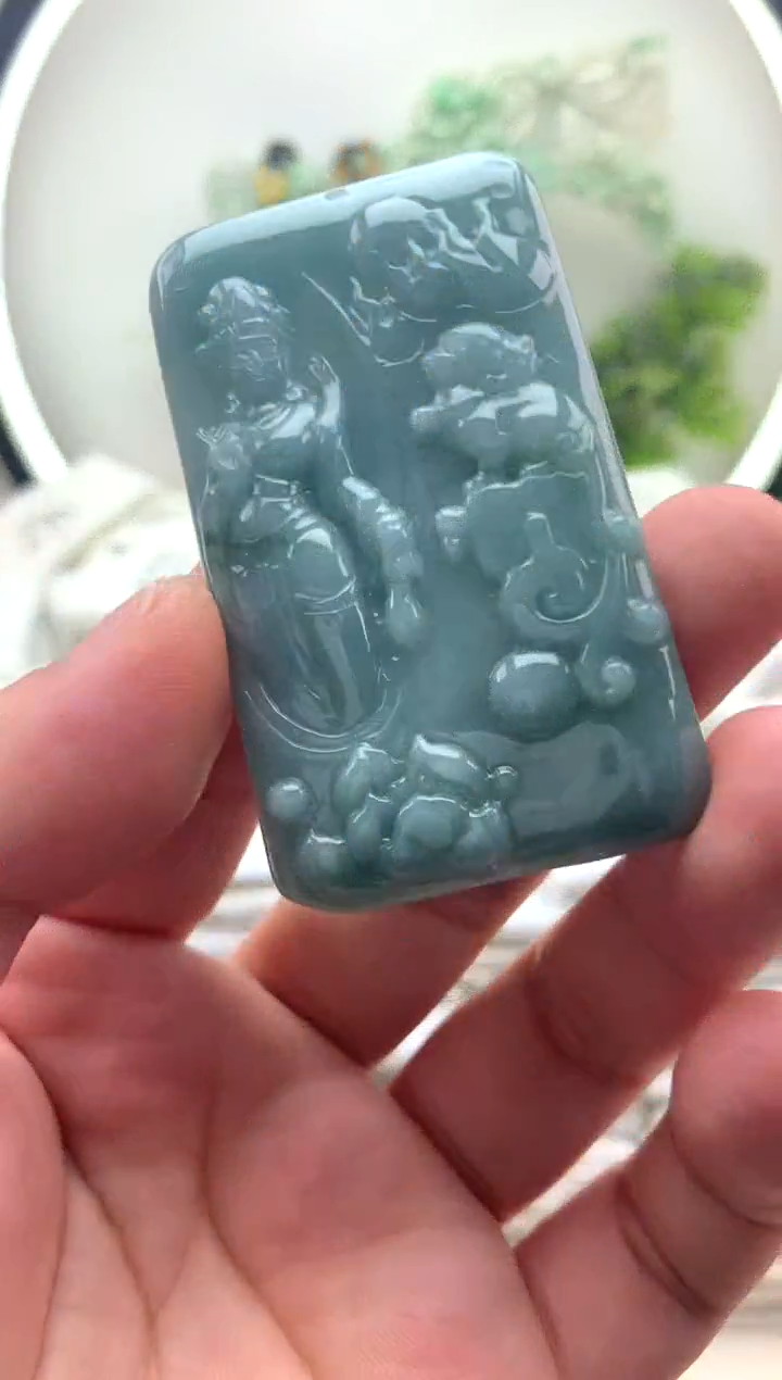 颈饰未镶嵌翡翠文殊