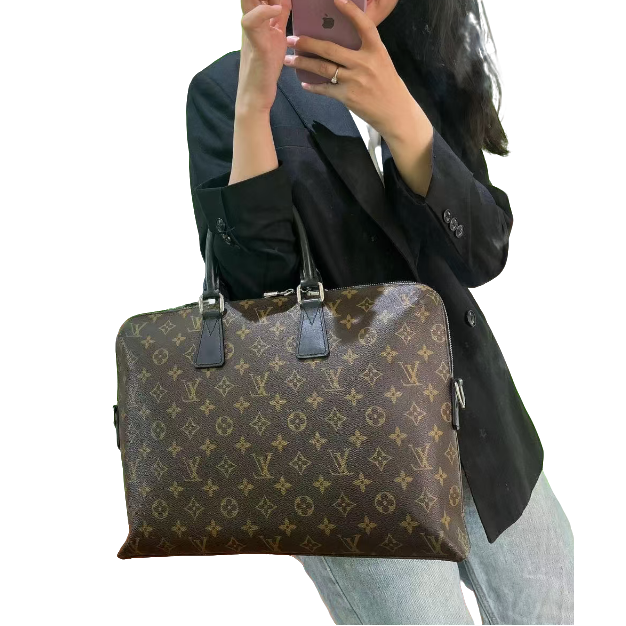 95新 LouisVuitton/路易威登 老花手提公文包-R80