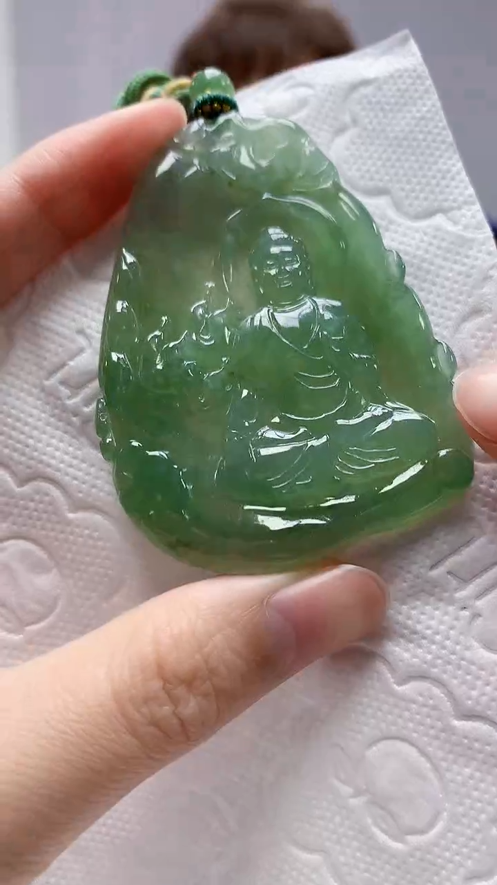 【闪购商品】定制翡翠未镶嵌4868zm-毛货挂件166人物