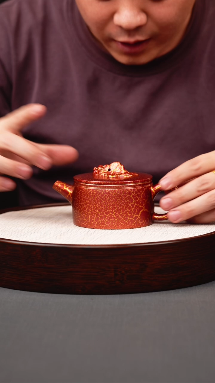 茶壶紫砂贝壳烧龙头汉瓦