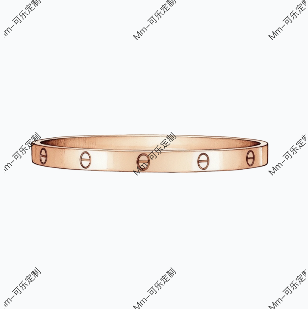 《Mm-3》LOVE镜面手镯时尚百搭手工高定版