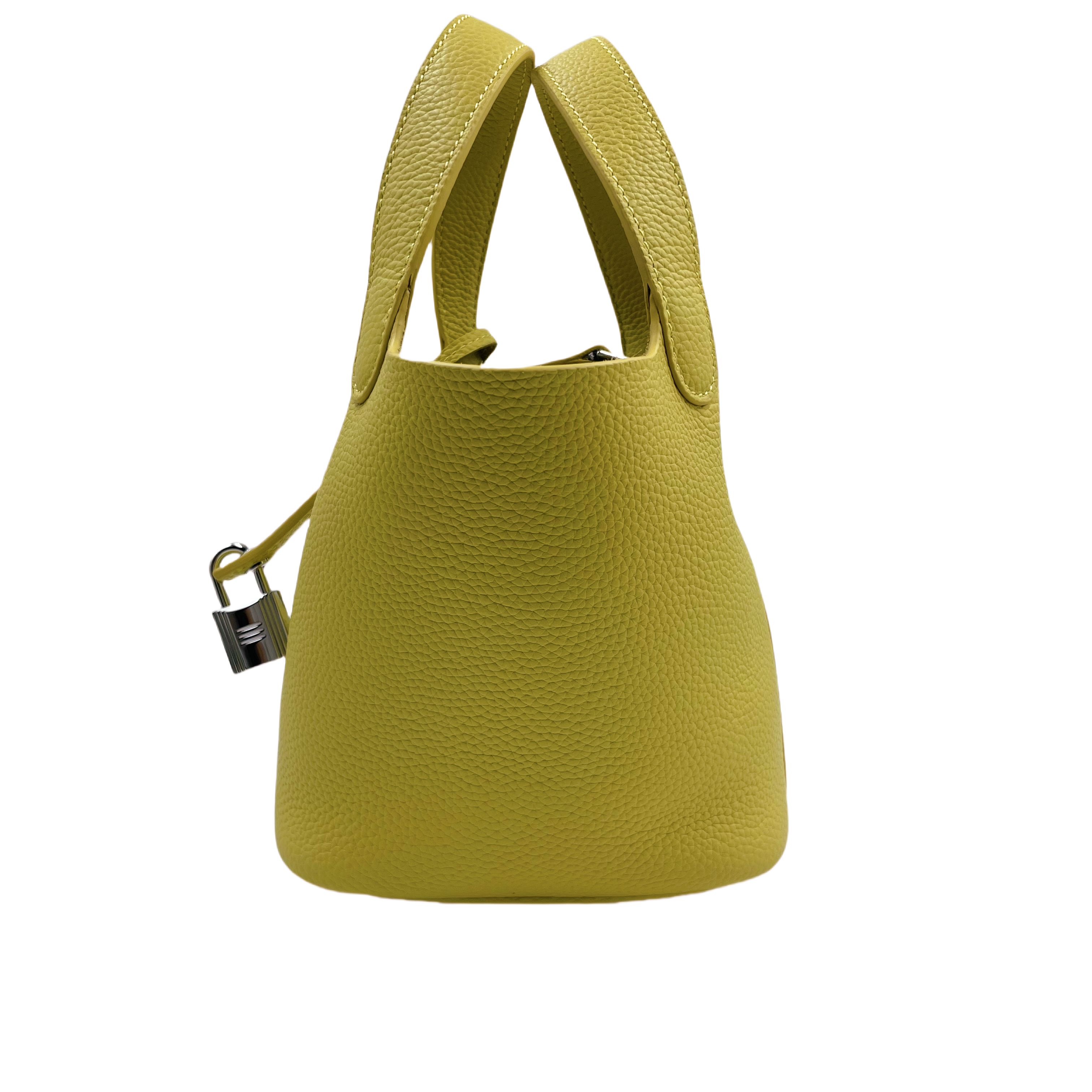 LQ-手工真皮篮子-悉尼经典款篮子-小鸡黄色17cm-0537