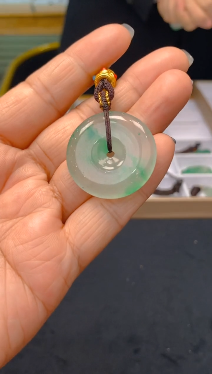 【闪购商品】石英质玉颈饰未镶嵌冰美人非洲翠064