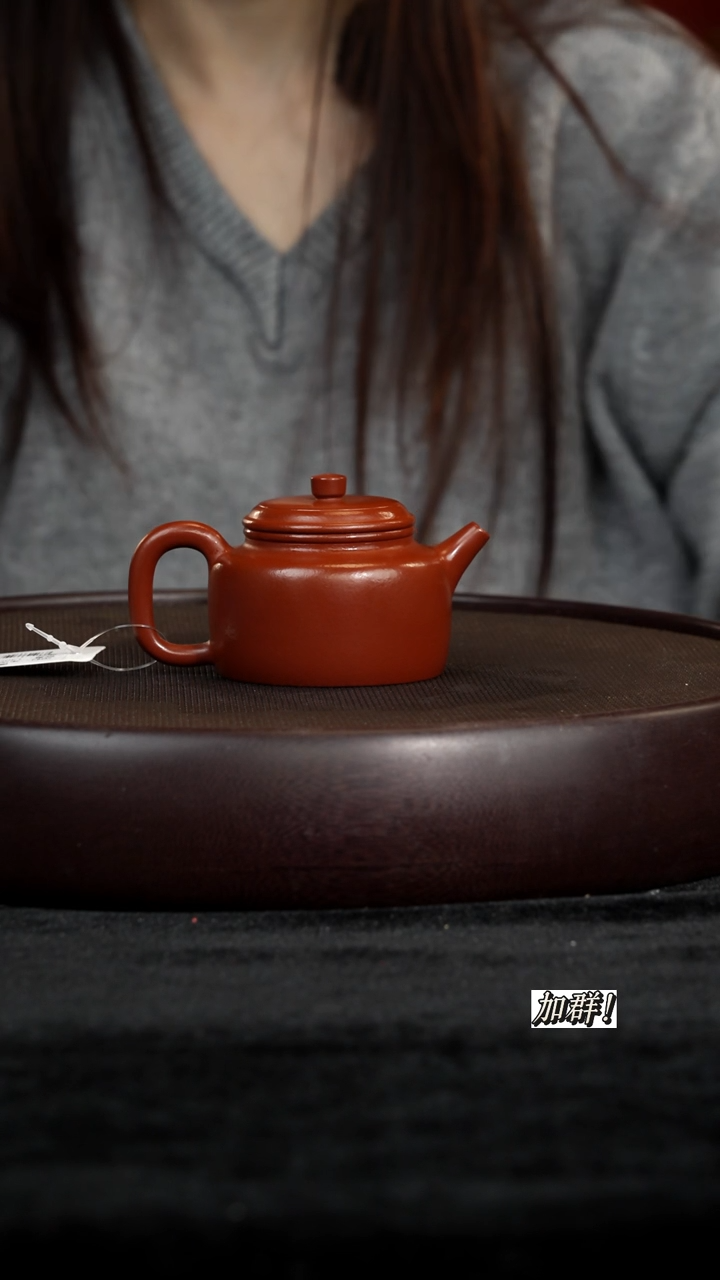 茶壶紫砂LTF612231朱泥德钟130c