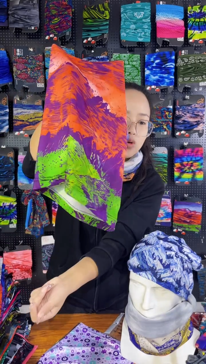 涤纶梅*云霭雪巅面罩111