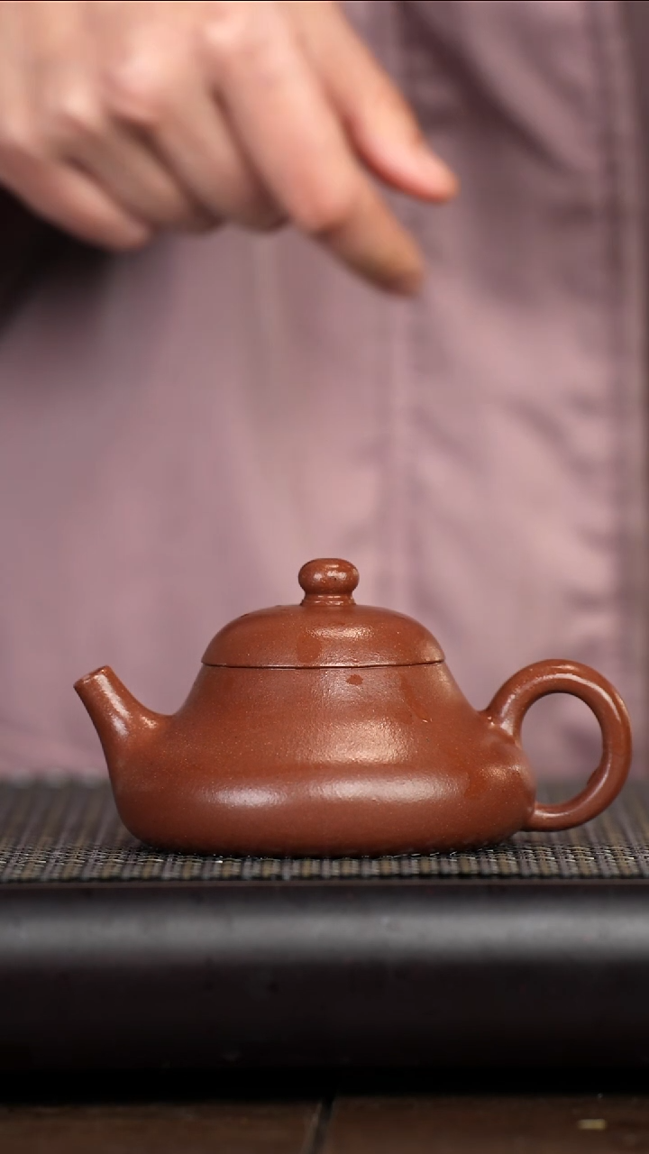 【闪购商品】紫砂茶壶范菊英底槽清光素矮瓢150cc  dd