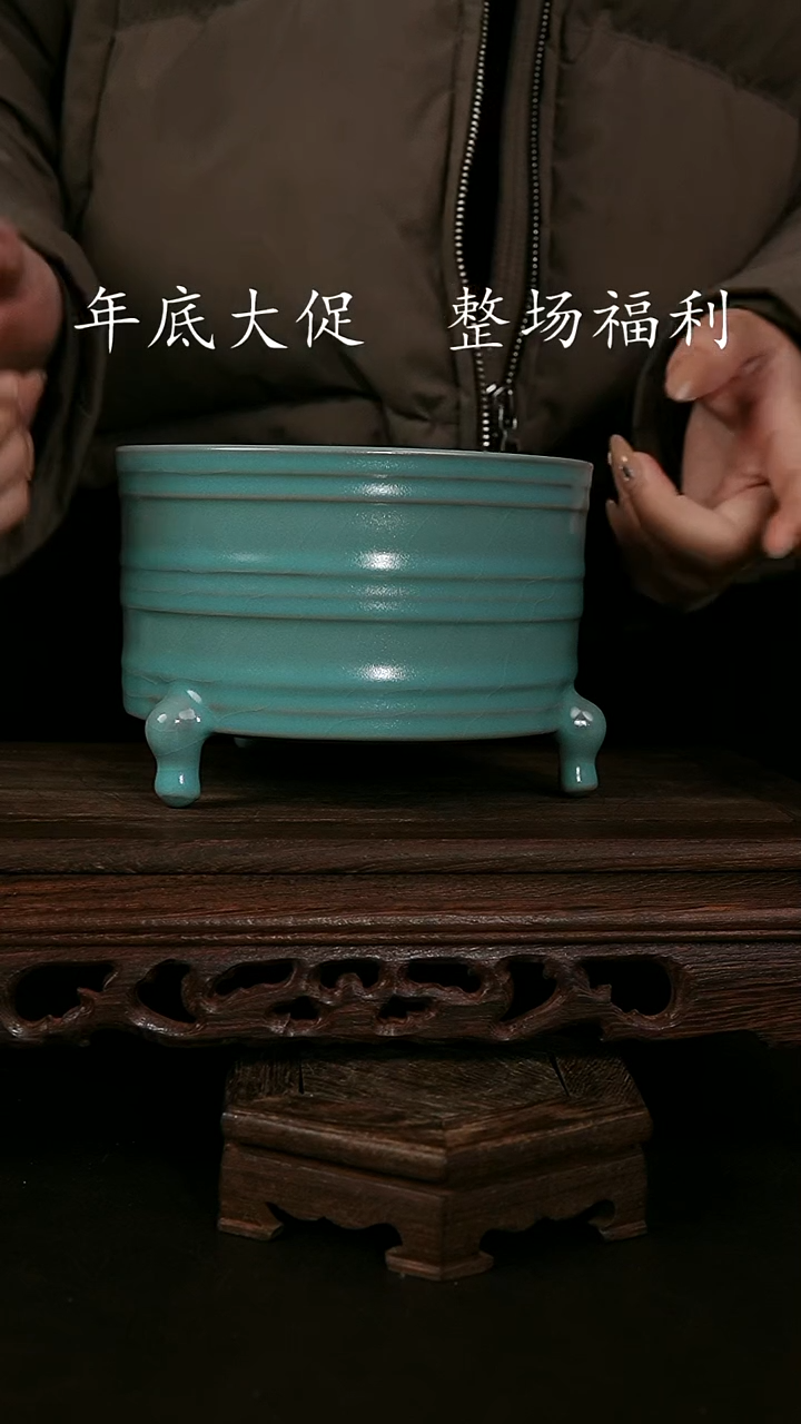 【闪购商品】其他仿古手工三足选文尊 微