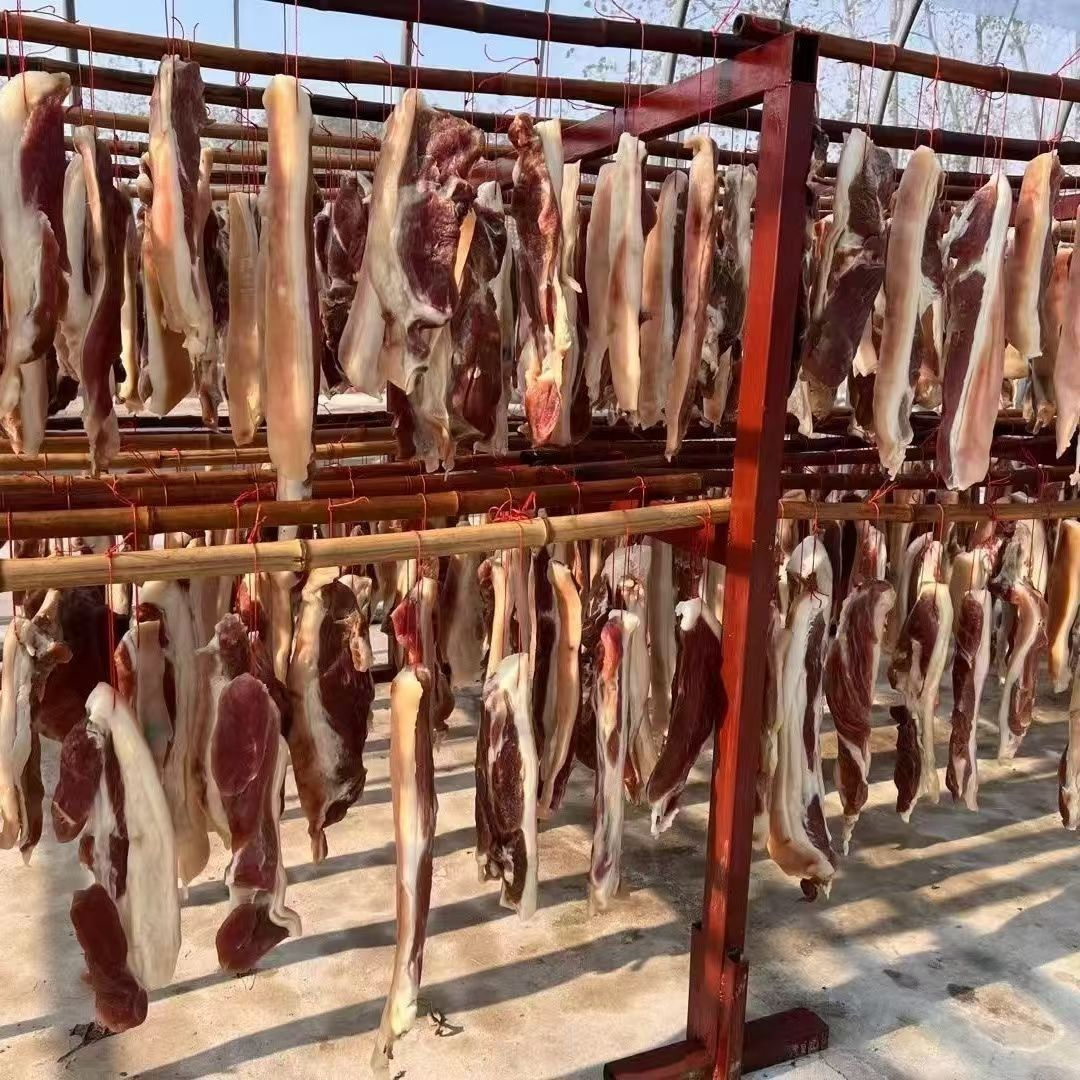 安徽特产农家腌制风干黑土猪五花肉传统咸肉咸香可口