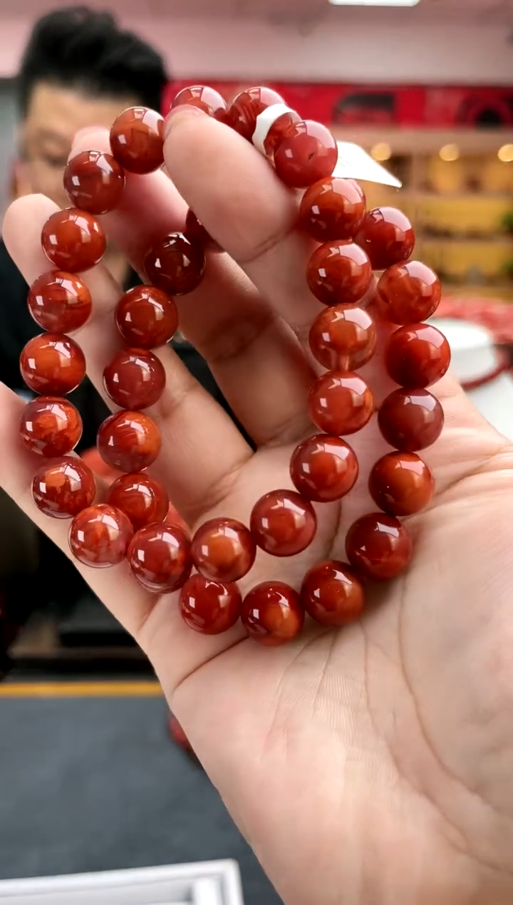 【闪购商品】南红玛瑙未镶嵌卡11瓦西火焰单圈-多样性发一件一件17