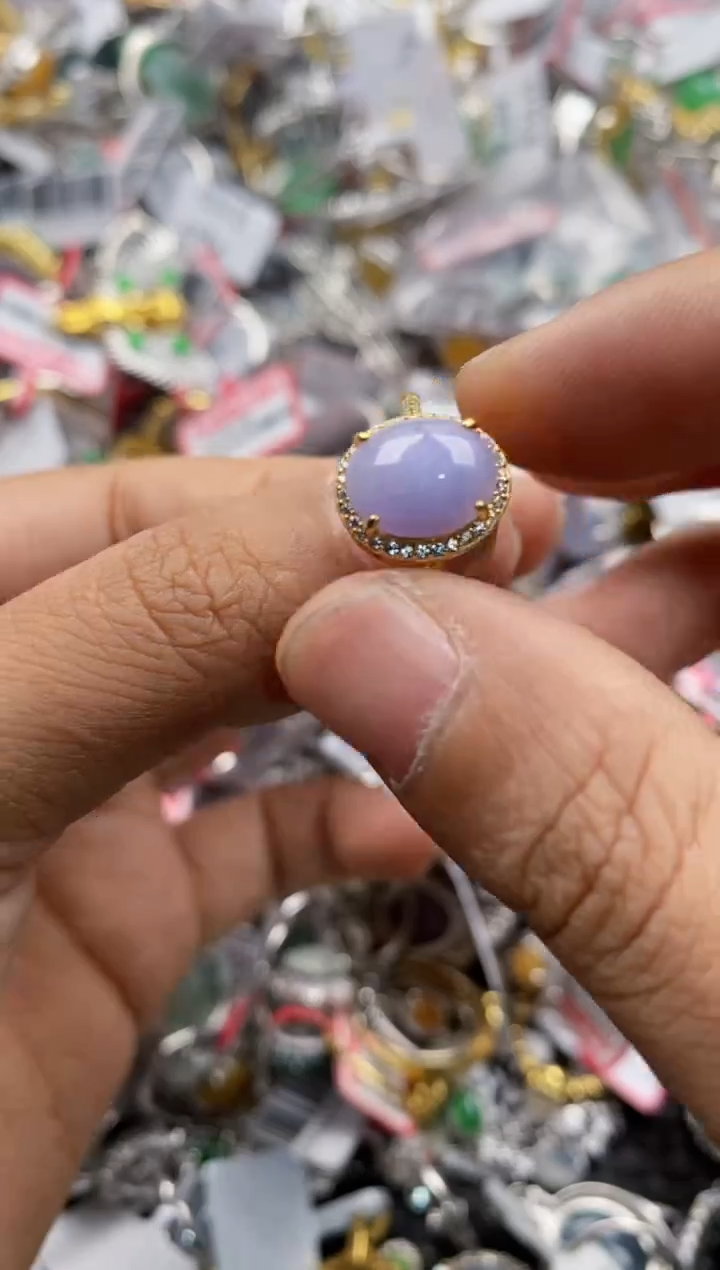 银S925镶嵌戒指翡翠999               41