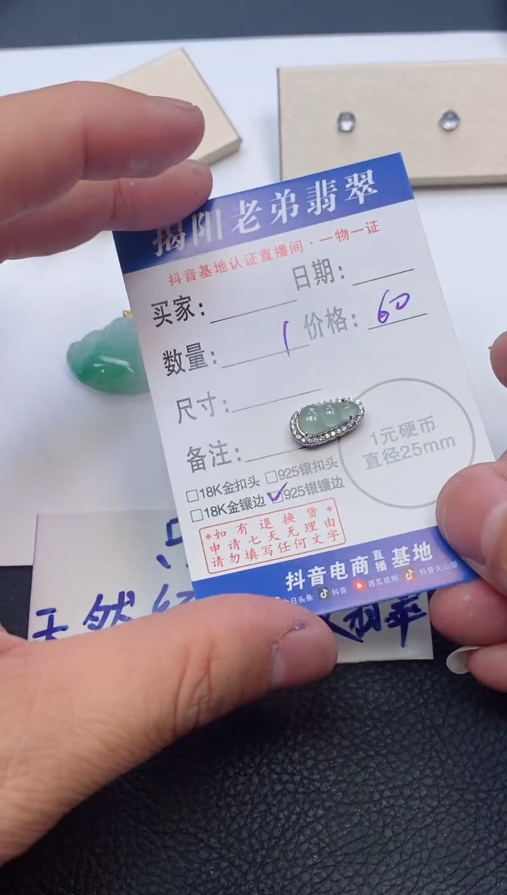 【闪购商品】翡翠颈饰银S925镶嵌多样性发其中一件